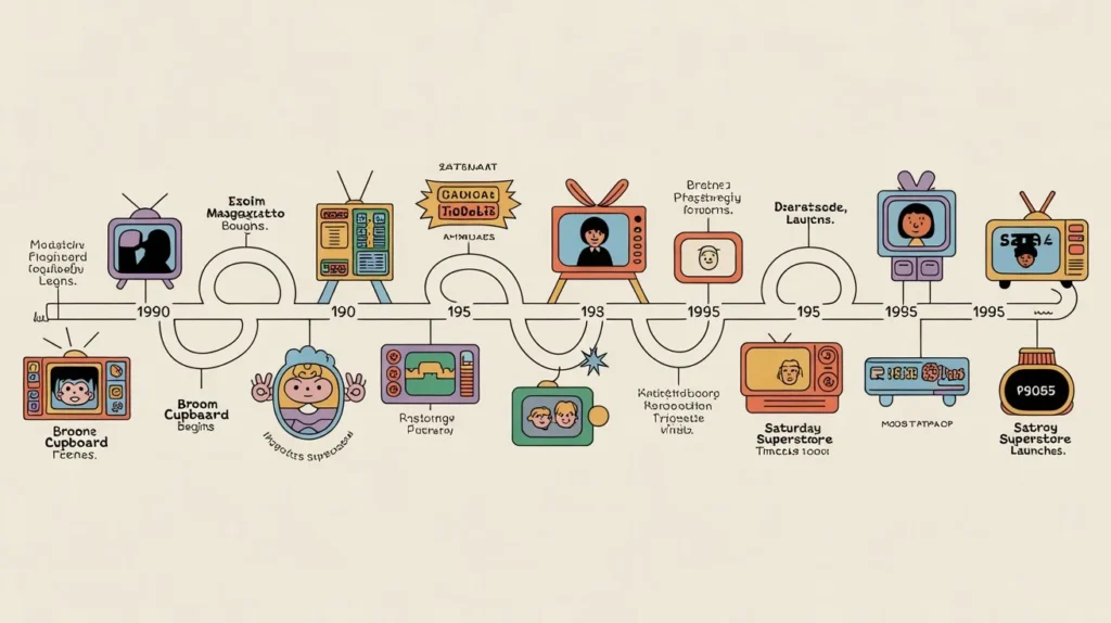 80s to 90s Evolution Timeline