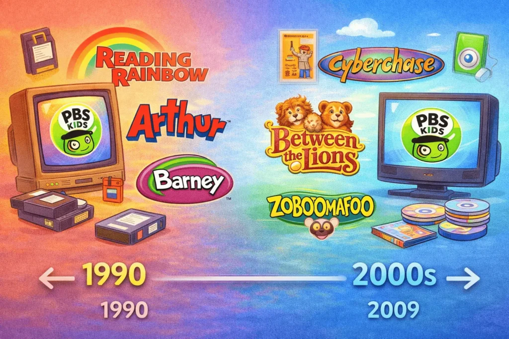PBS Kids shows from 1990-2009